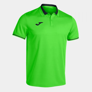 JOMA CHAMPIONSHIP VI SHORT SLEEVE POLO FLUOR GREEN BLACK