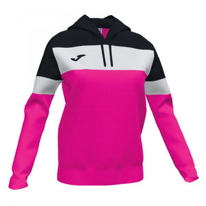 JOMA CREW IV HOODIE SWEATSHIRT FUCHSIA-BLACK
