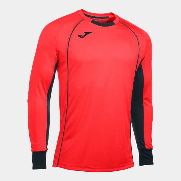 JOMA GOALKEEPER SHIRT DESIGNED WITH ROUNDED COLLAR INCLUDES PROTECTION AT THE ELBOW TO ABSORB IMPACT WITHOUT REDUCING MOBILITY. THE SLEEVES HAVE AN OPTIMAL FIT SINCE THE CUFFS ARE RIBBED.