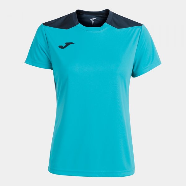JOMA CHAMPIONSHIP VI SHORT SLEEVE T-SHIRT FLUOR TURQUOISE-NAVY
