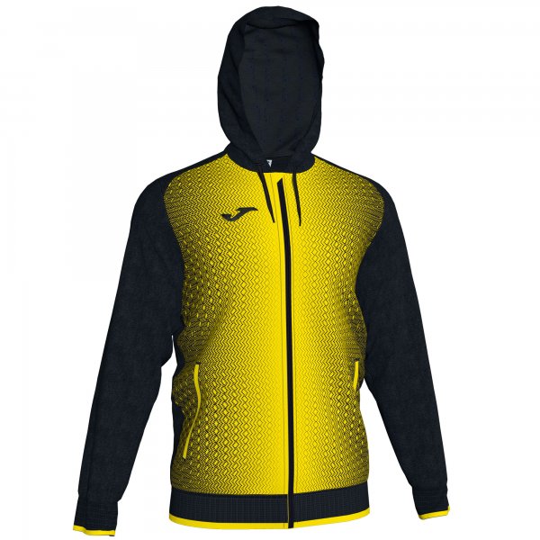 JOMA JACKET HOODED SUPERNOVA BLACK-YELLOW