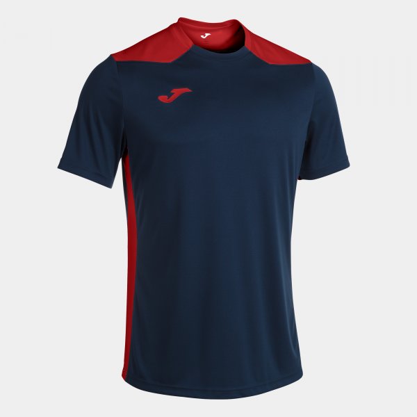 JOMA CHAMPIONSHIP VI SHORT SLEEVE T-SHIRT NAVY RED