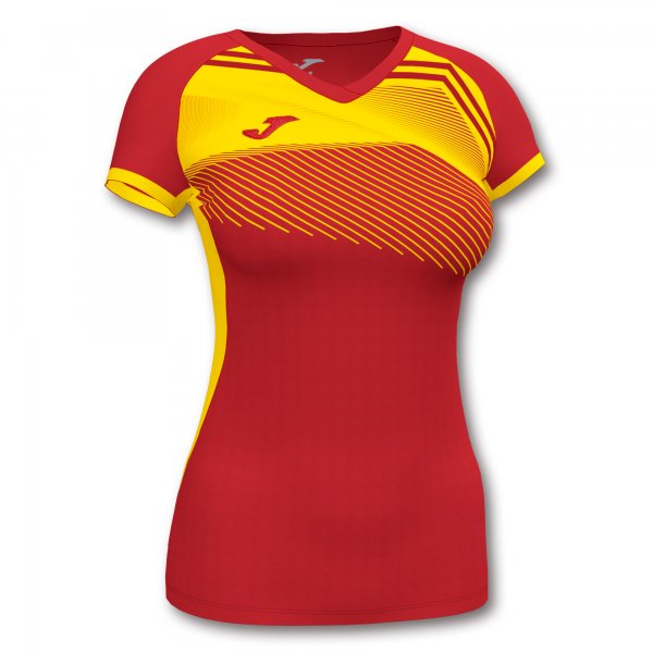 JOMA SUPERNOVA II T-SHIRT RED-YELLOW S/S