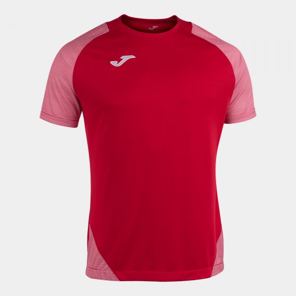 JOMA ESSENTIAL II T-SHIRT RED-WHITE S/S