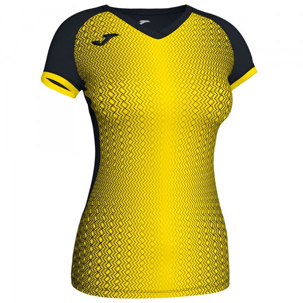 JOMA SUPERNOVA T-SHIRT BLACK-YELLOW S/S