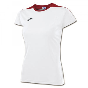 JOMA TSHIRT SPIKE WHITE-RED S/S