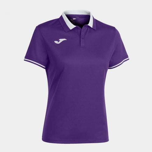 JOMA CHAMPIONSHIP VI SHORT SLEEVE POLO PURPLE WHITE