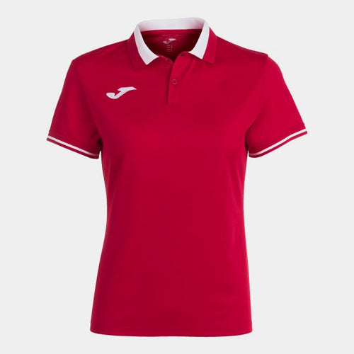 JOMA CHAMPIONSHIP VI SHORT SLEEVE POLO RED WHITE