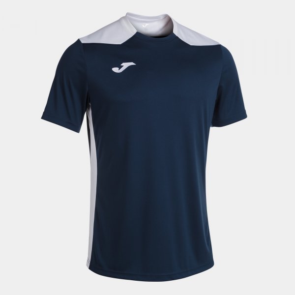 JOMA CHAMPIONSHIP VI SHORT SLEEVE T-SHIRT NAVY WHITE