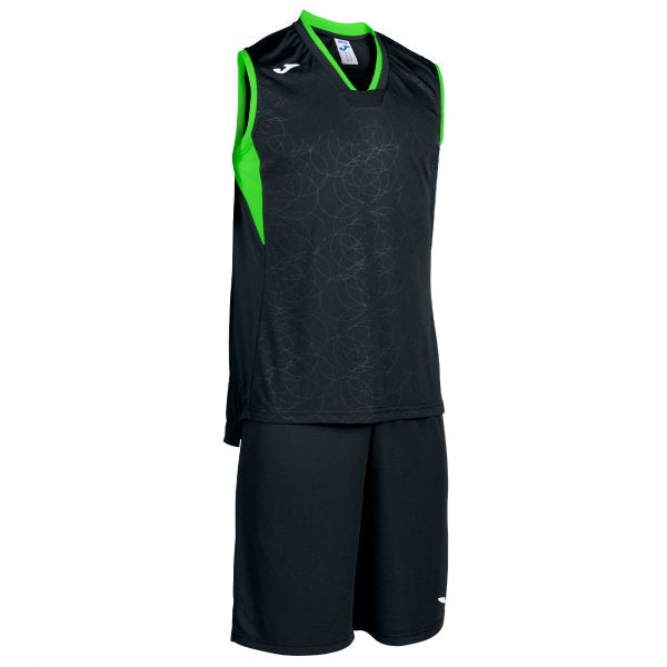JOMA CAMPUS SET BASKET BLACK-FLUOR GREEN SLEEVELES