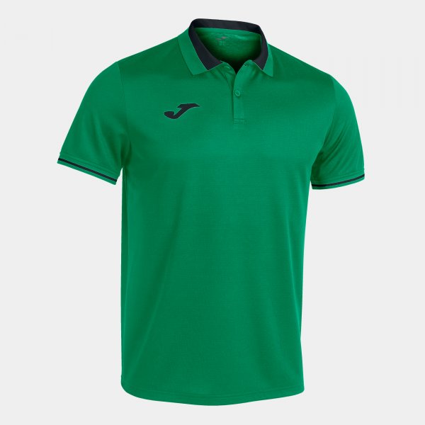 JOMA CHAMPIONSHIP VI SHORT SLEEVE POLO GREEN BLACK