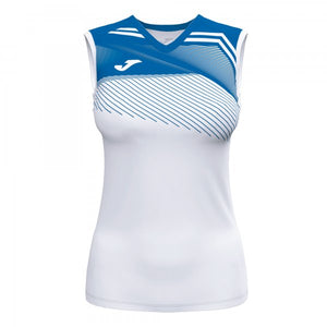JOMA SUPERNOVA II T-SHIRT WHITE-ROYAL SLEEVELESS