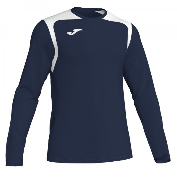 JOMA T-SHIRT CHAMPIONSHIP V DARK NAVY-WHITE L/S