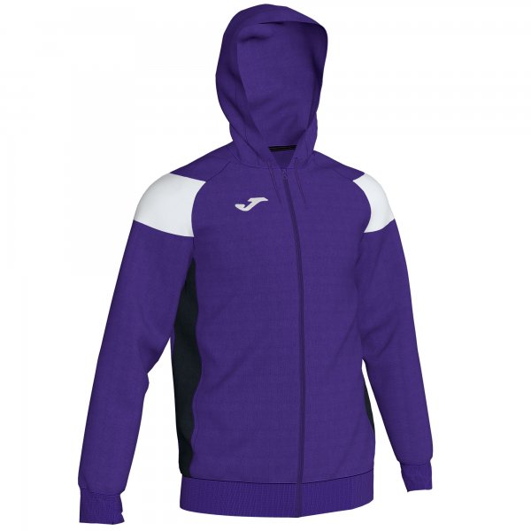 JOMA JACKET HOODIE POLY CREW III PURPLE-WHITE
