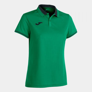 JOMA CHAMPIONSHIP VI SHORT SLEEVE POLO GREEN BLACK