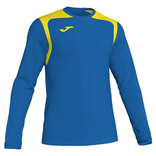JOMA T-SHIRT CHAMPIONSHIP V ROYAL-YELLOW L/S
