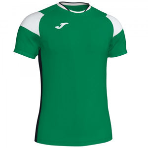 JOMA T-SHIRT CREW III GREEN-WHITE-BLACK S/S