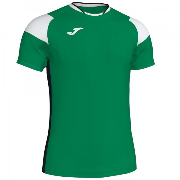 JOMA T-SHIRT CREW III GREEN-WHITE-BLACK S/S