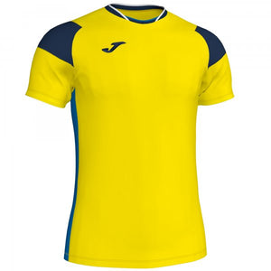 JOMA T-SHIRT CREW III YELLOW-NAVY-ROYAL S/S