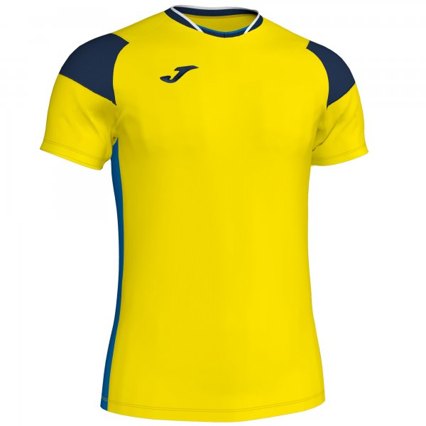 JOMA T-SHIRT CREW III YELLOW-NAVY-ROYAL S/S