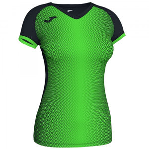 JOMA SUPERNOVA T-SHIRT BLACK-FLUOR GREEN S/S