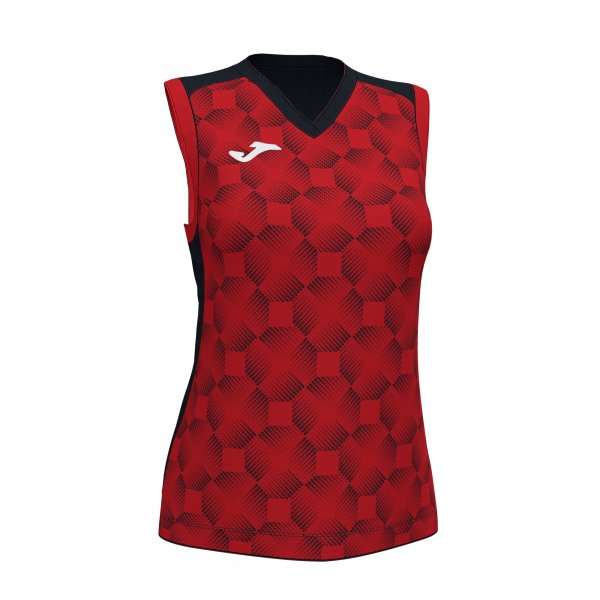 JOMA SUPERNOVA III SLEEVELESS SHIRT BLACK RED