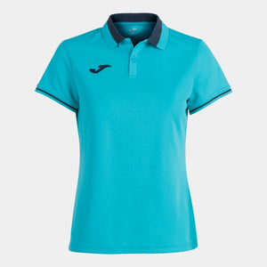 JOMA CHAMPIONSHIP VI SHORT SLEEVE POLO FLUOR TURQUOISE-NAVY