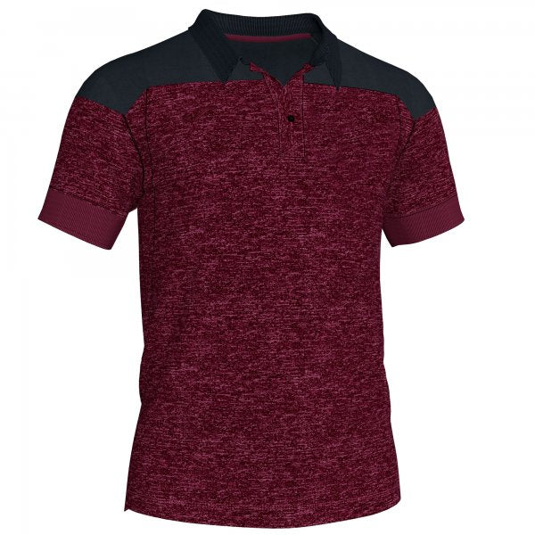 JOMA POLO SHIRT WINNER II COTTON BURGUNDY-BLACK  S/S