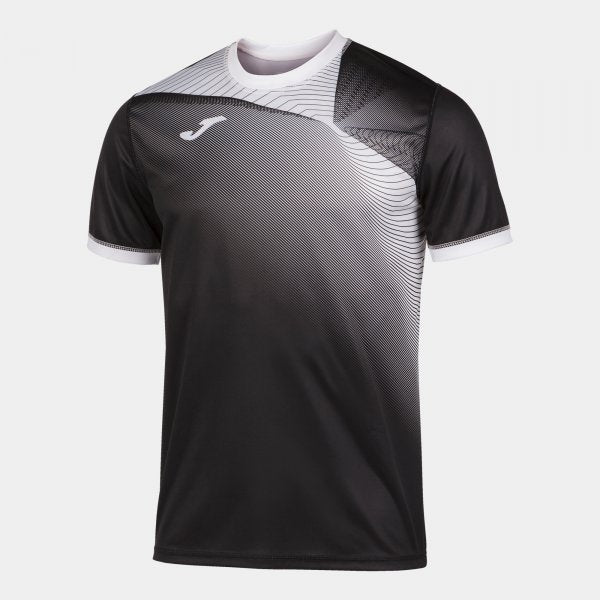 JOMA HISPA II T-SHIRT BLACK-WHITE S/S
