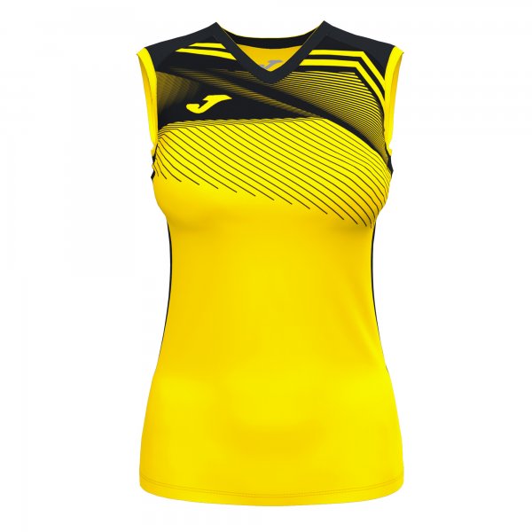 JOMA SUPERNOVA II T-SHIRT YELLOW-BLACK SLEEVELESS