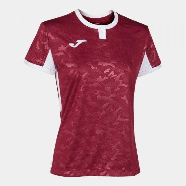 JOMA TOLETUM II T-SHIRT BURGUNDY-WHITE S/S