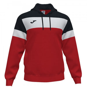 JOMA CREW IV HOODIE SWEATSHIRT RED-BLACK