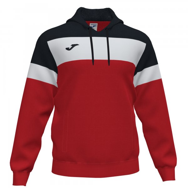 JOMA CREW IV HOODIE SWEATSHIRT RED-BLACK