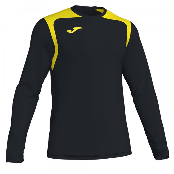 JOMA T-SHIRT CHAMPIONSHIP V BLACK-YELLOW L/S