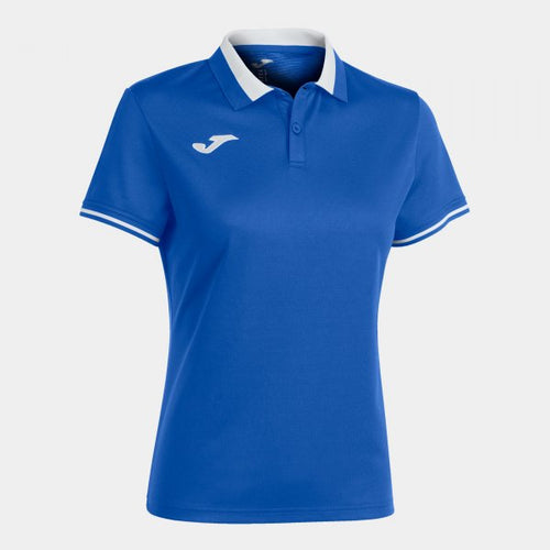 JOMA CHAMPIONSHIP VI SHORT SLEEVE POLO ROYAL WHITE