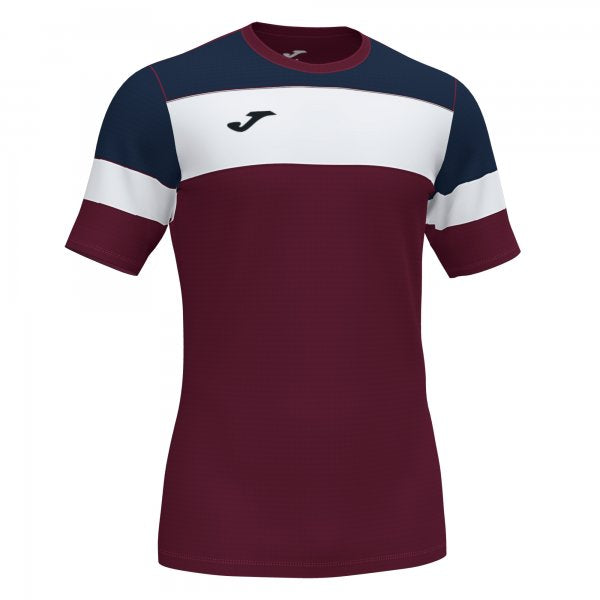 JOMA CREW IV T-SHIRT BURGUNDY-DARK NAVY S/S