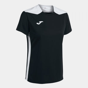 JOMA CHAMPIONSHIP VI SHORT SLEEVE T-SHIRT BLACK WHITE