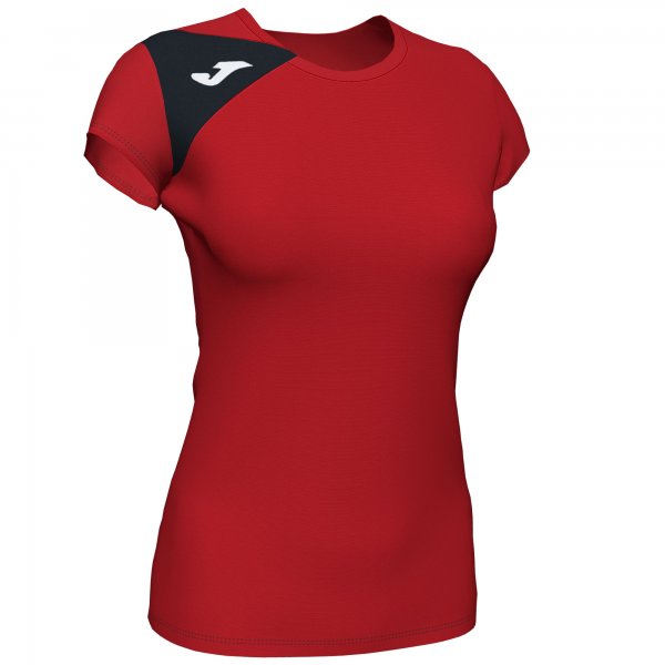 JOMA SPIKE II T-SHIRT RED-BLACK S/S
