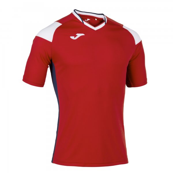 JOMA T-SHIRT CREW III RED-WHITE-NAVY S/S