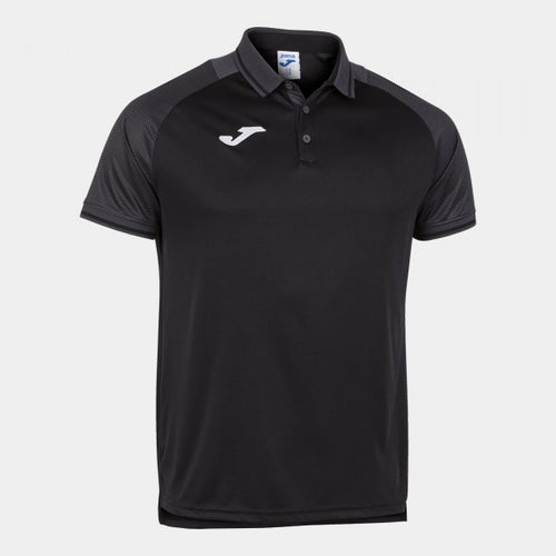 JOMA ESSENTIAL II POLO BLACK-ANTHRACITE S/S