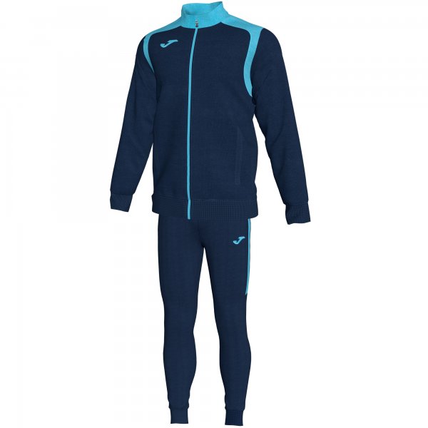 JOMA TRACKSUIT CHAMPIONSHIP V DARK NAVY-FLUOR TURQUOISE