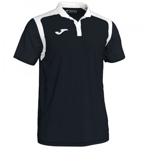 JOMA POLO CHAMPIONSHIP V BLACK-WHITE S/S
