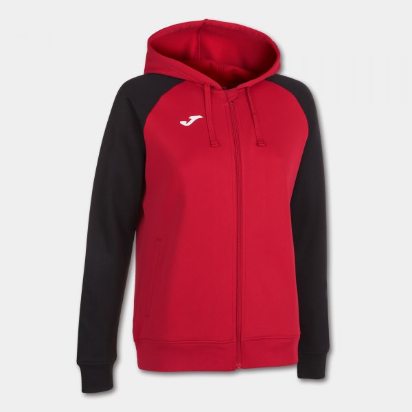 JOMA ACADEMY IV ZIP-UP HOODIE RED BLACK