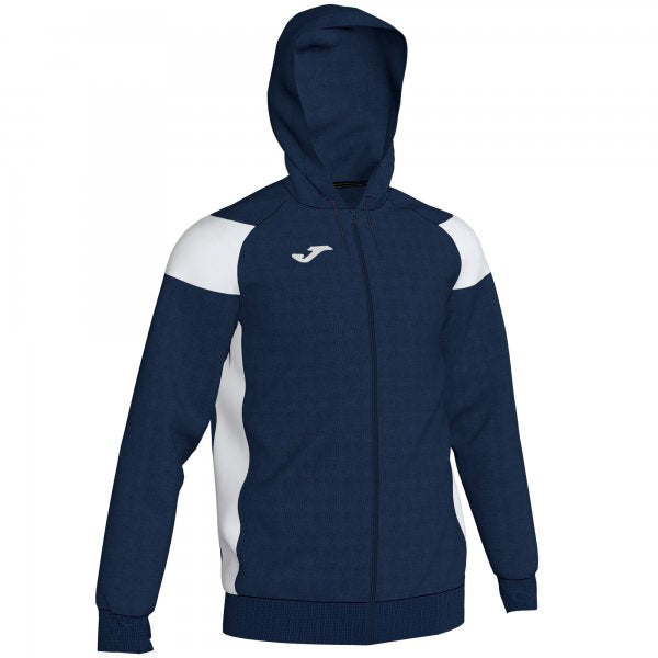 JOMA JACKET HOODIE POLY CREW III DARK NAVY-WHITE