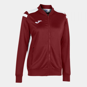 JOMA CHAMPIONSHIP VI FULL ZIP SWEATSHIRT BURGUNDY WHITE