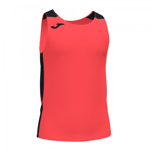 JOMA RECORD II TANK TOP FLUOR CORAL BLACK
