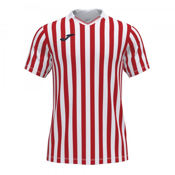 JOMA COPA II SHORT SLEEVE T-SHIRT WHITE RED