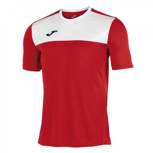 JOMA SHORT-SLEEVED T-SHIRT WITH A ROUND COLLAR AND CONTRASTING COLOUR YOKE AT THE FRONT. STANDS OUT DUE TO ITS DESIGN, WITH FORWARD SHOULDER SEAM AND EMBROIDERED LOGO.