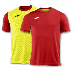 JOMA T-SHIRT COMBI REVERSIBLE RED-YELLOW S/S