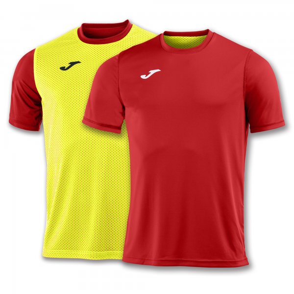 JOMA T-SHIRT COMBI REVERSIBLE RED-YELLOW S/S